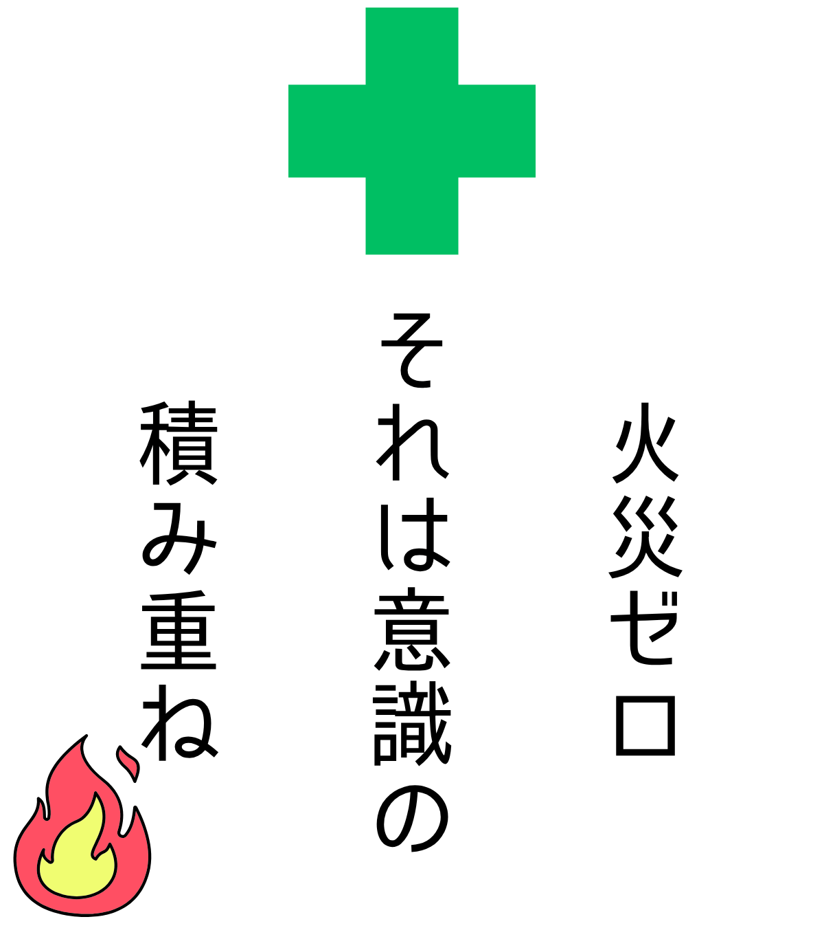 火災ゼロそれは意識の積み重ね